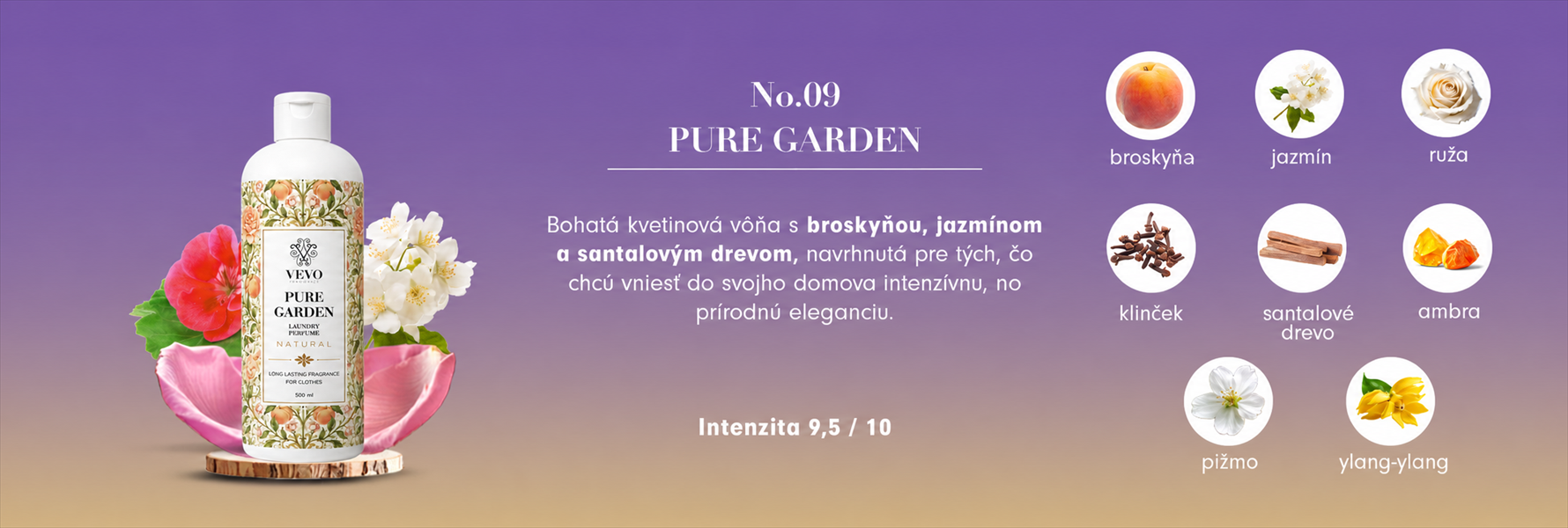Pure Garden mosóparfüm illatkompozíció