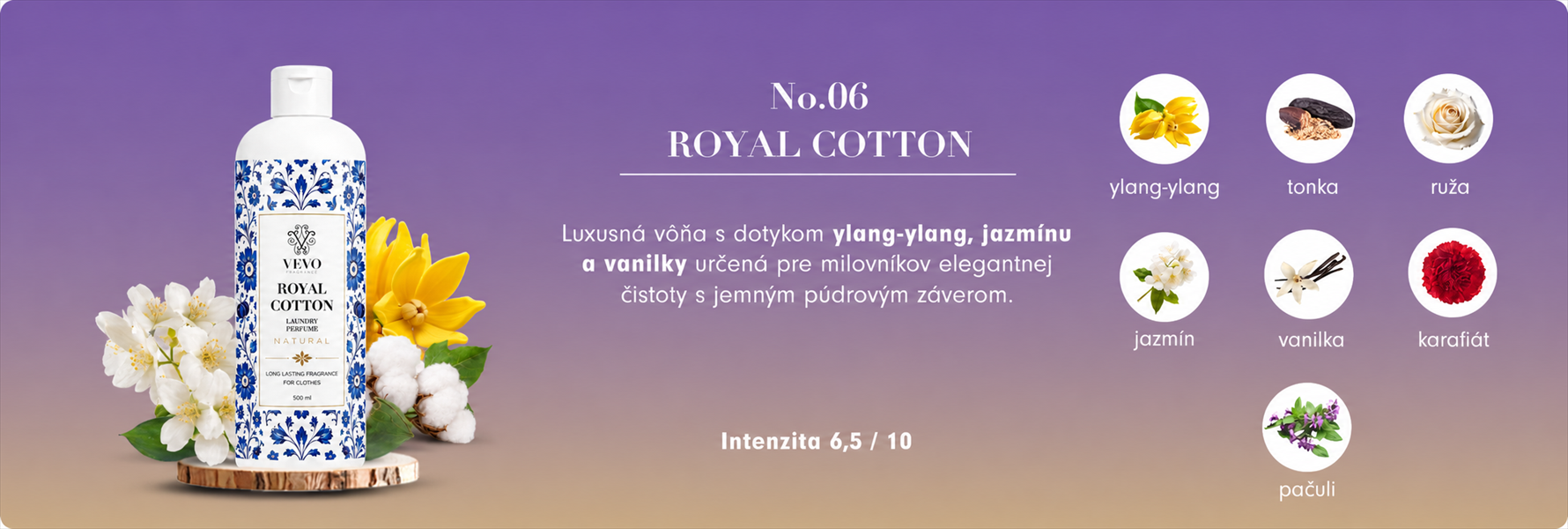 Royal Cotton mosóparfüm illatkompozíció
