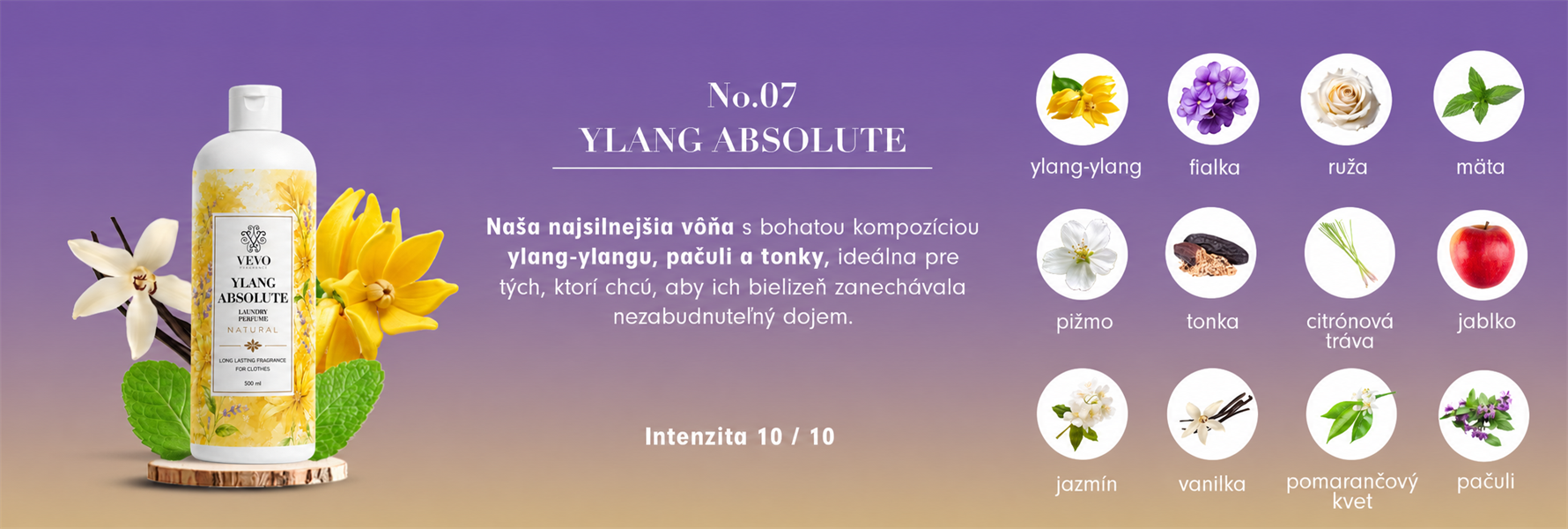 Ylang Absolute mosóparfüm illatkompozíció
