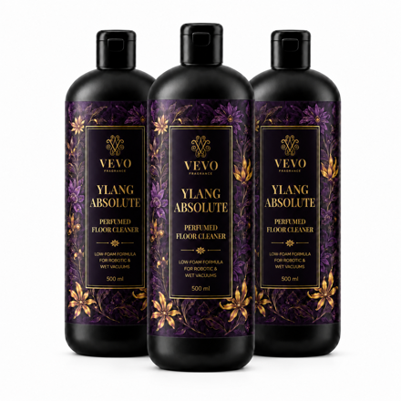 3× Vevo Ylang Absolute padlótisztító minden felmosó porszívóhoz, 500 ml