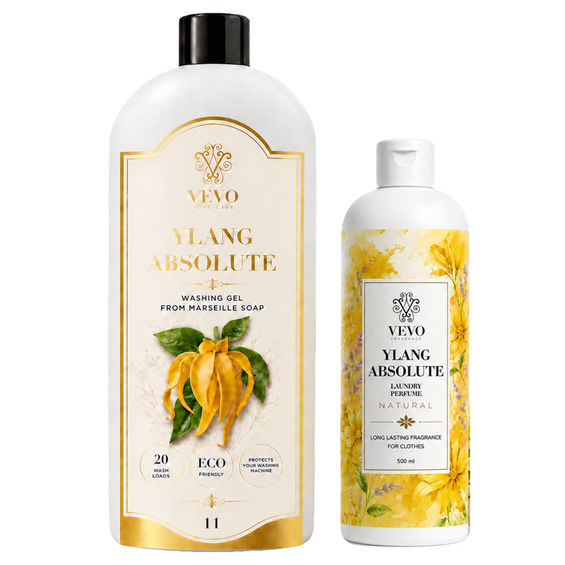 Csomag: Vevo Ylang Absolute mosóparfüm 500 ml + mosógél 1 l